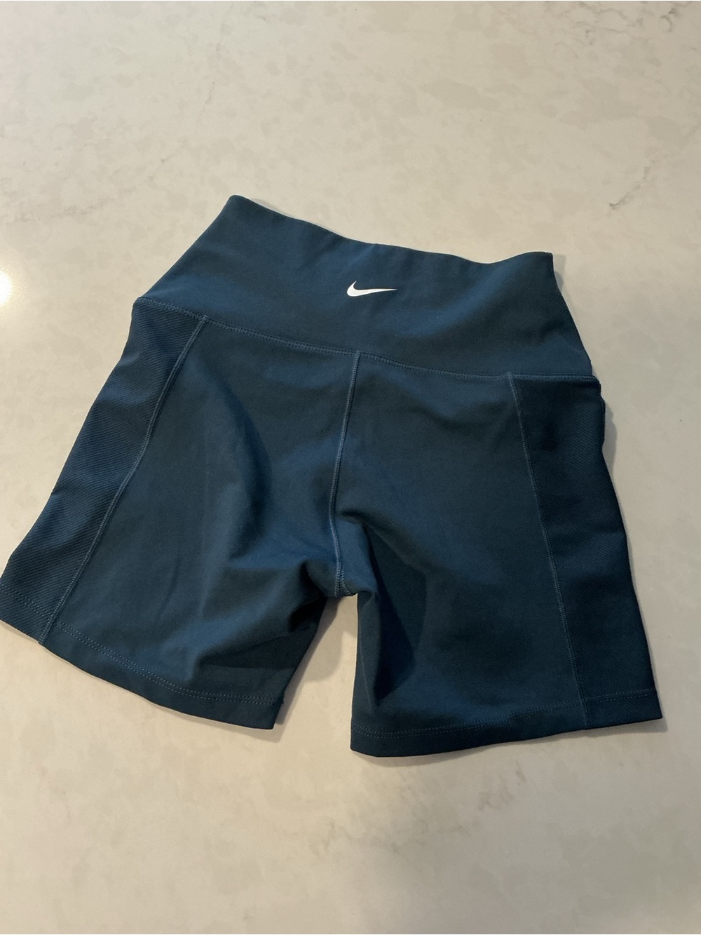 Nike Women's High-Waist Bike Shorts in Dark Teal